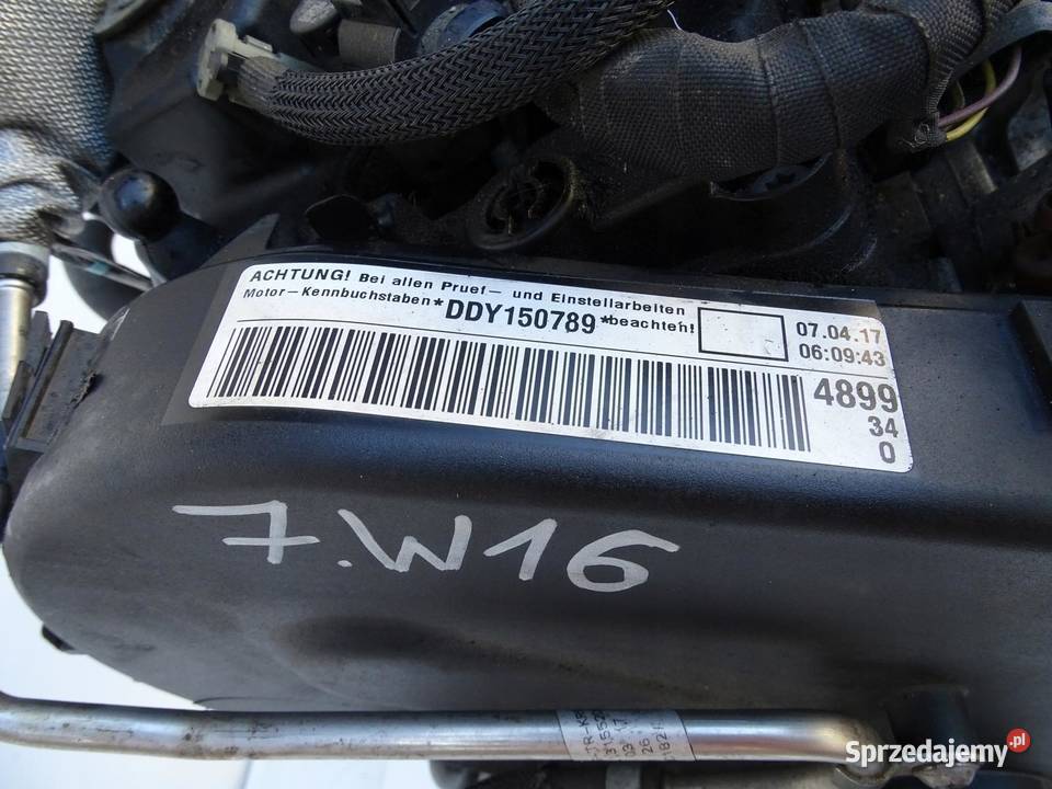 SILNIK DDY 16 TDI GOLF VII A3 8V LEON III osobowe sprzedam