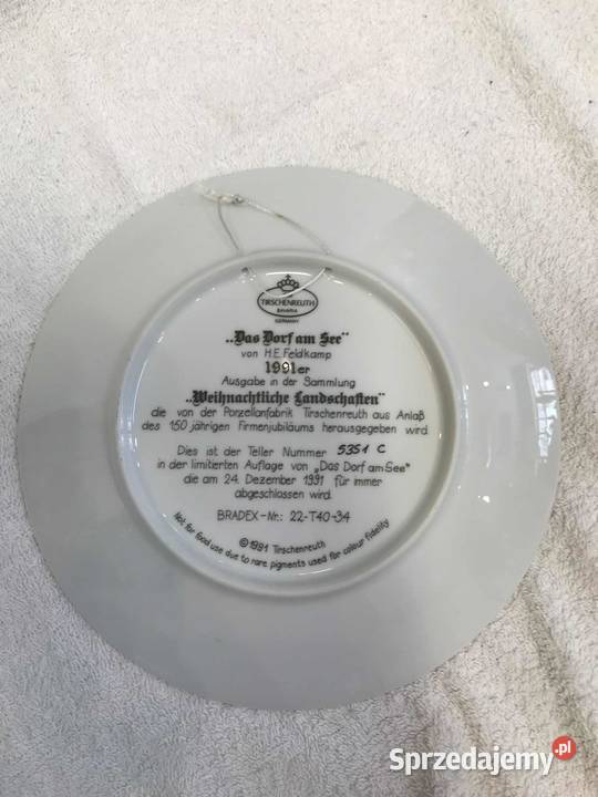 Talerz dekoracyjny Wies jeziorem Tirschenreuth Kielce