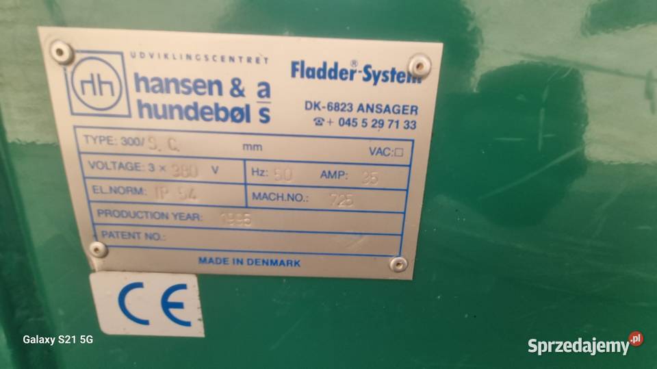 Szlifierka szczotkarka do międzyszlifu FLADDER pomorskie Karsin sprzedam