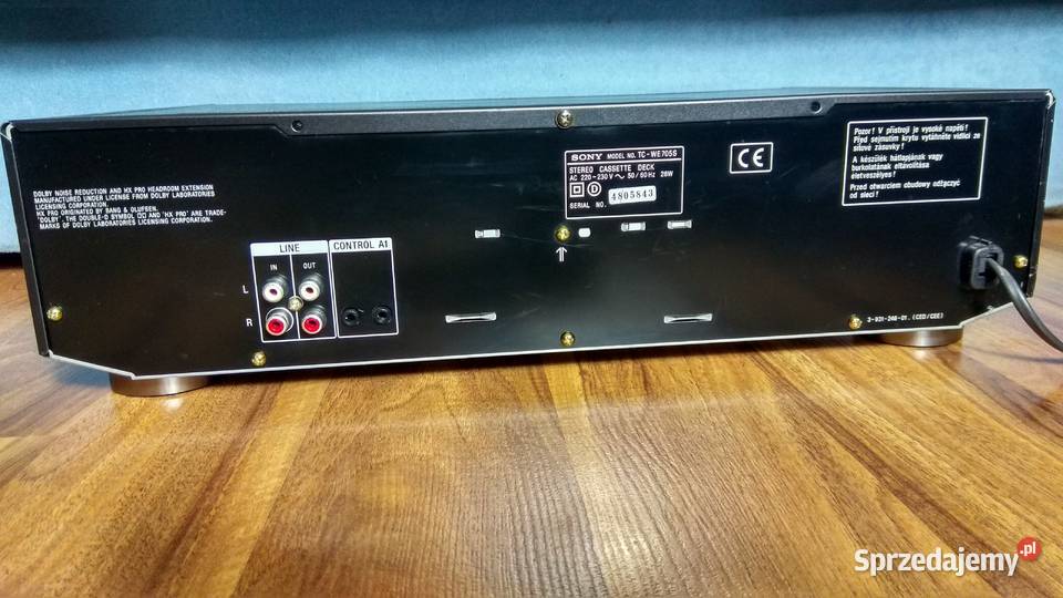 Sony TCWE705S QS wysokiej klasy magnetofon z dolnośląskie Świebodzice