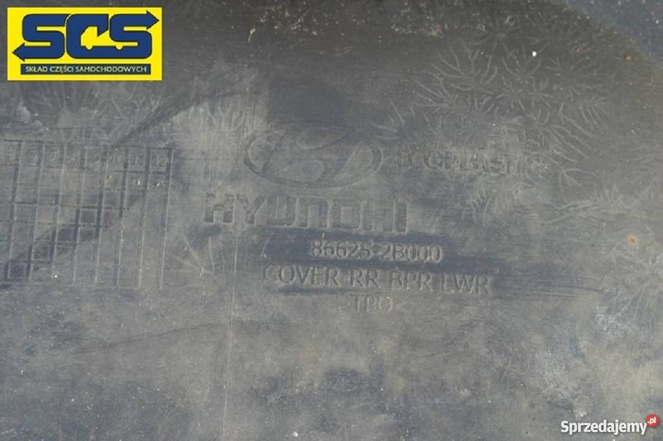 HYUNDAI SANTA FE DOKŁADKA ZDERZAKA TYŁ 0609 Bieleń