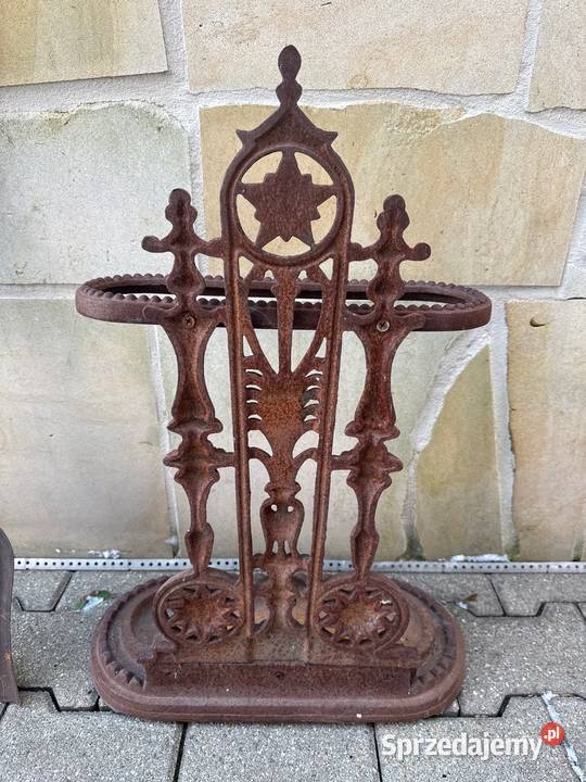 Stary żeliwny zestaw kominkowy Bystrzyca Kłodzka