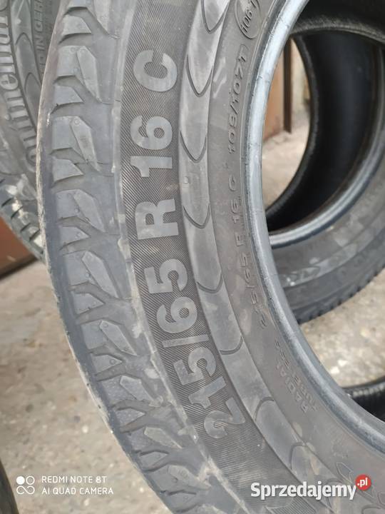 Continental Vanco 2 opony letnie z indeksem C sprzedam