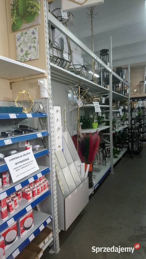 LIKWIDACJA SKLEPU wyprzedaż regałów koszy gablot Warszawa sprzedam