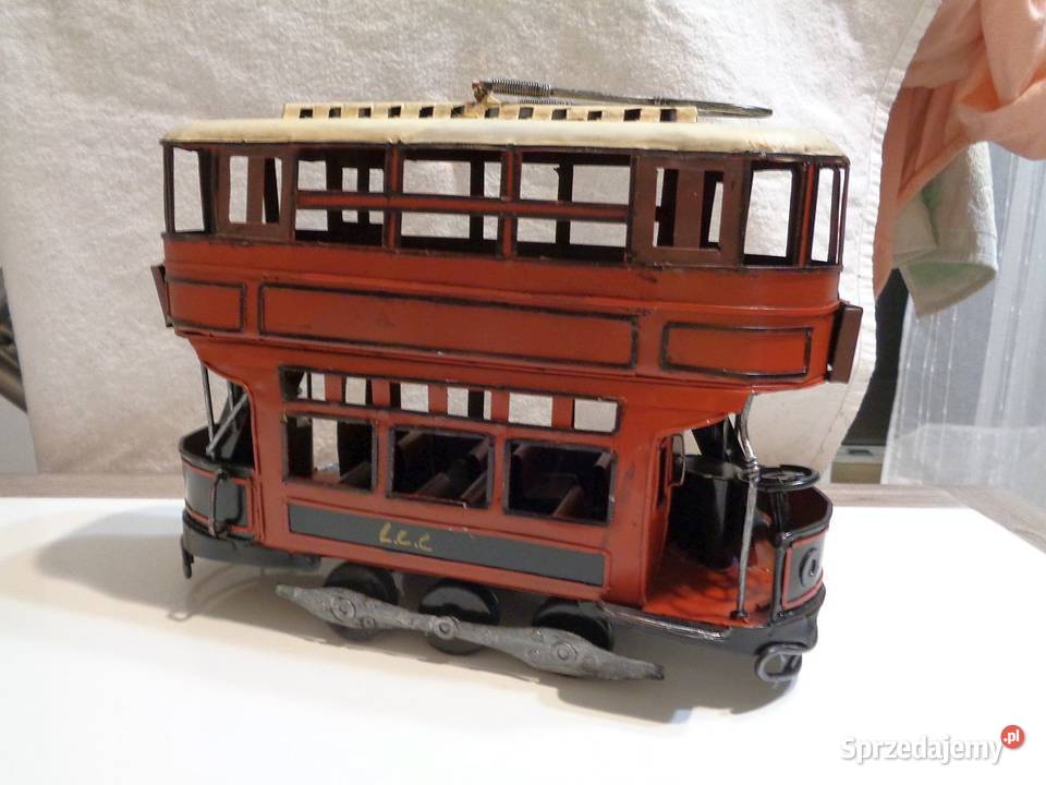 METALOWY MODEL TRAMWAJU PIĘTROWEGO Toruń