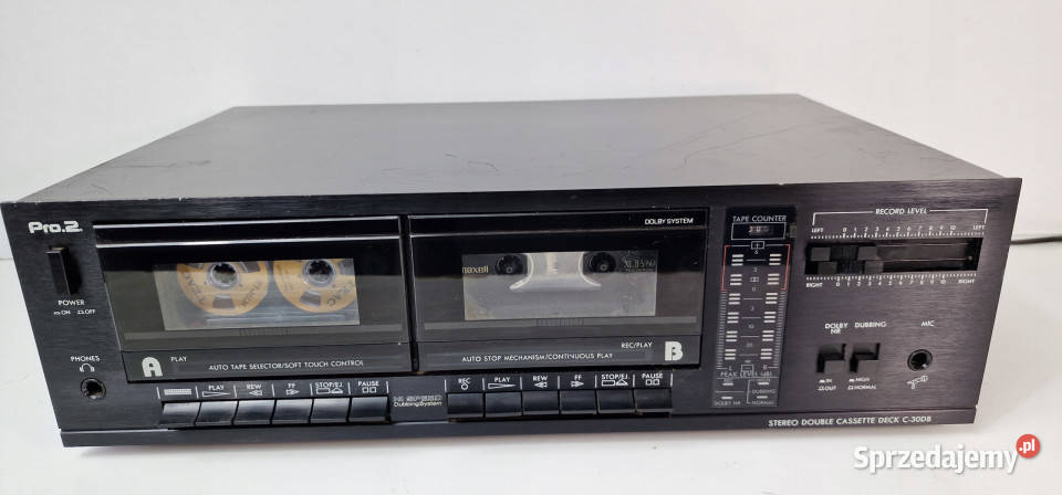 Pro2 dwukasetowy magnetofon deck C30DB C30DB wielkopolskie Międzychód