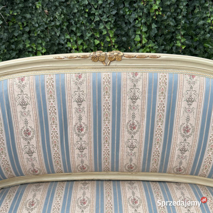 Stylowa pałacowa sofa kanapa Ludwik XVI Rokoko