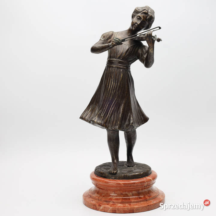 ARTexpert Figurka z brązu kobieta ze skrzypcami zachodniopomorskie Szczecin