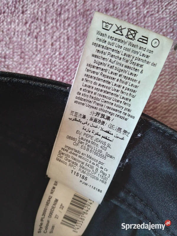 Czarne spodnie damskie Pepe Jeans rozmiar M Kielce sprzedam