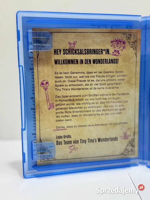 GRA TINY TINAS WONDERLANDS NA 5 PLAYSTATION 5 Śrem sprzedam