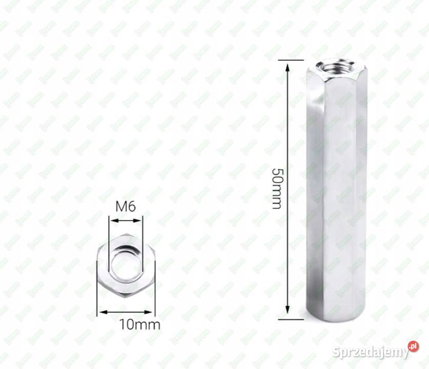 M6X50 ALUMINIOWA NAKRĘTKA ZŁĄCZNA PRZEDŁUŻANA Warszawa