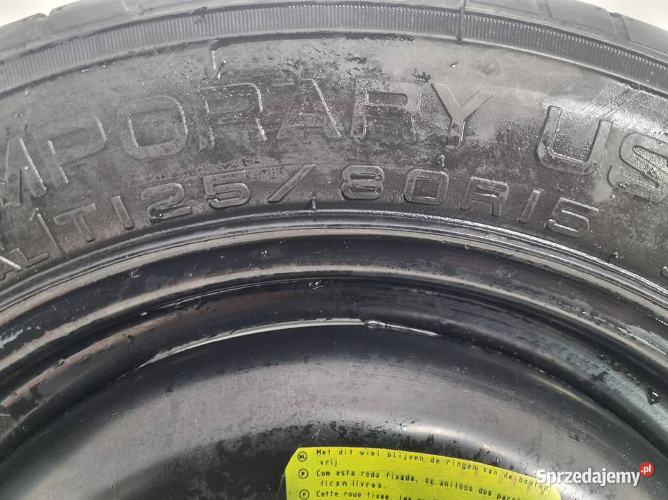 KOŁO DOJAZDOWE Peugeot 207 dojazdówka 12580 R15 Chełm