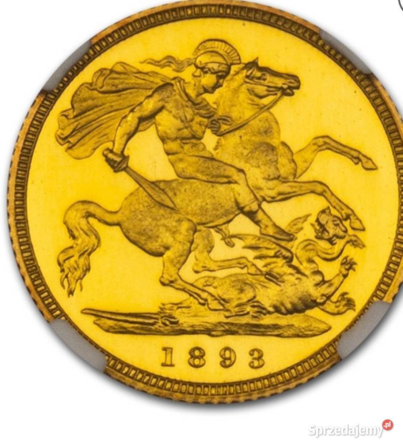 1893 Queen Victoria Wielka Brytania Two 2 Pounds Warszawa