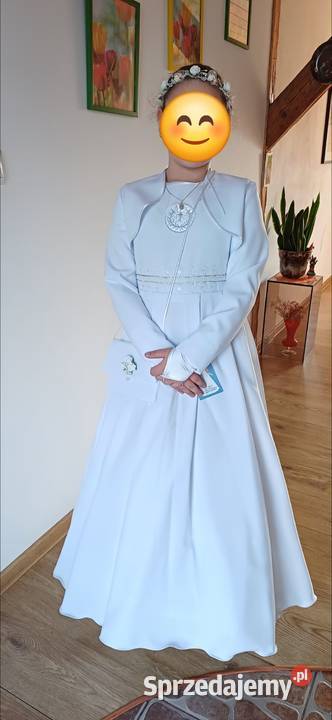 Sukienka alba komunijna z bolerkiem dolnośląskie Sokola