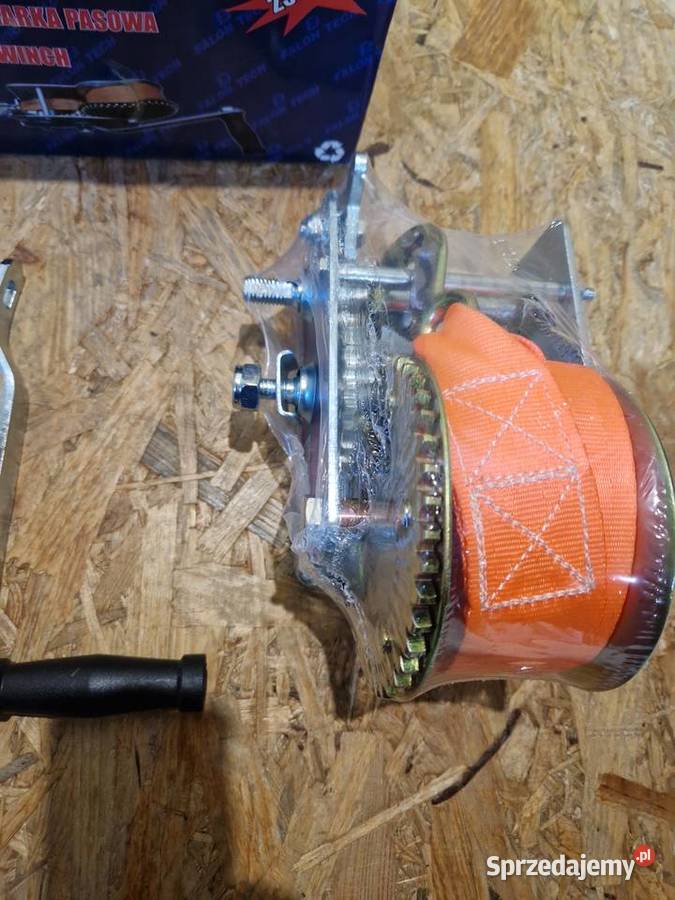 WYCIĄGARKA RĘCZNA KORBOWA PASOWA 2500Lbs 10m Głogowa