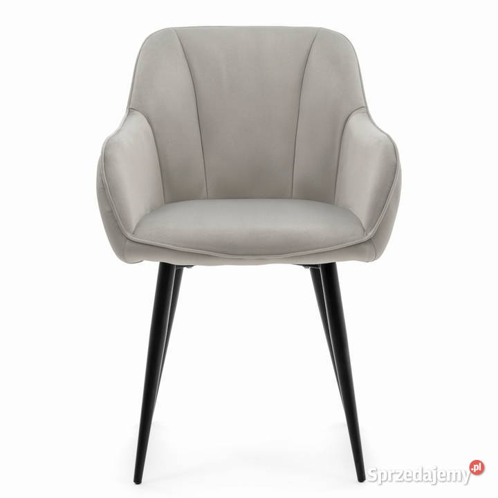 Jasnoszare Krzesło Tapicerowane Lago Wysyłka 24H Krzesła Tarchały Małe sprzedam