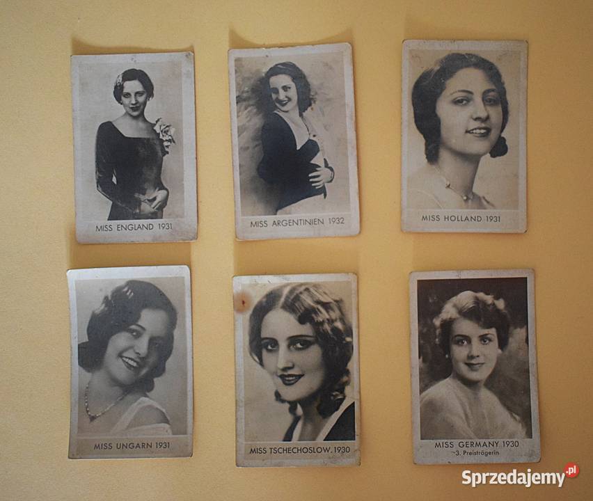 Przedwojenne karty z lat 30 tych Miss Piękności Chełmno