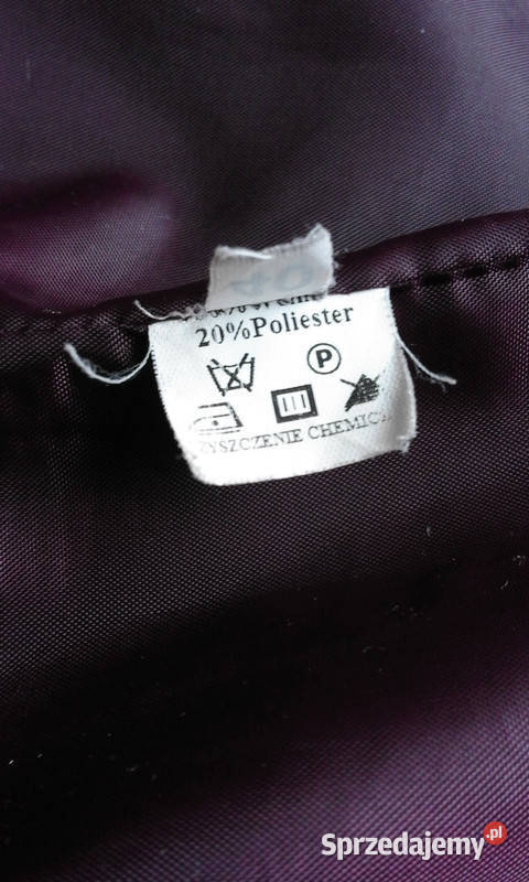 płaszcz wrzosowy 38 wełna ocieplany Rozmiar 38(M) Wesoła