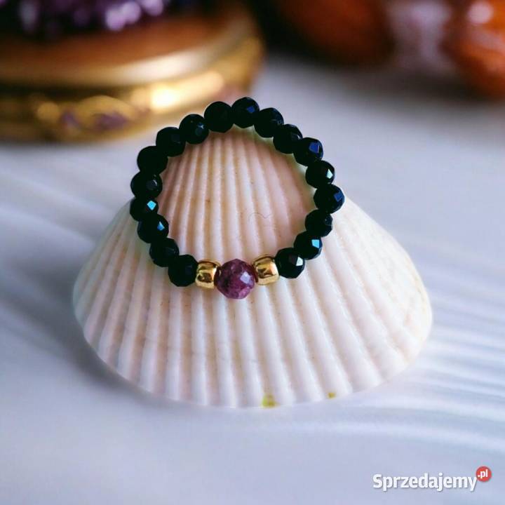 Pierścionek Turmalin i Rubin Zgierz