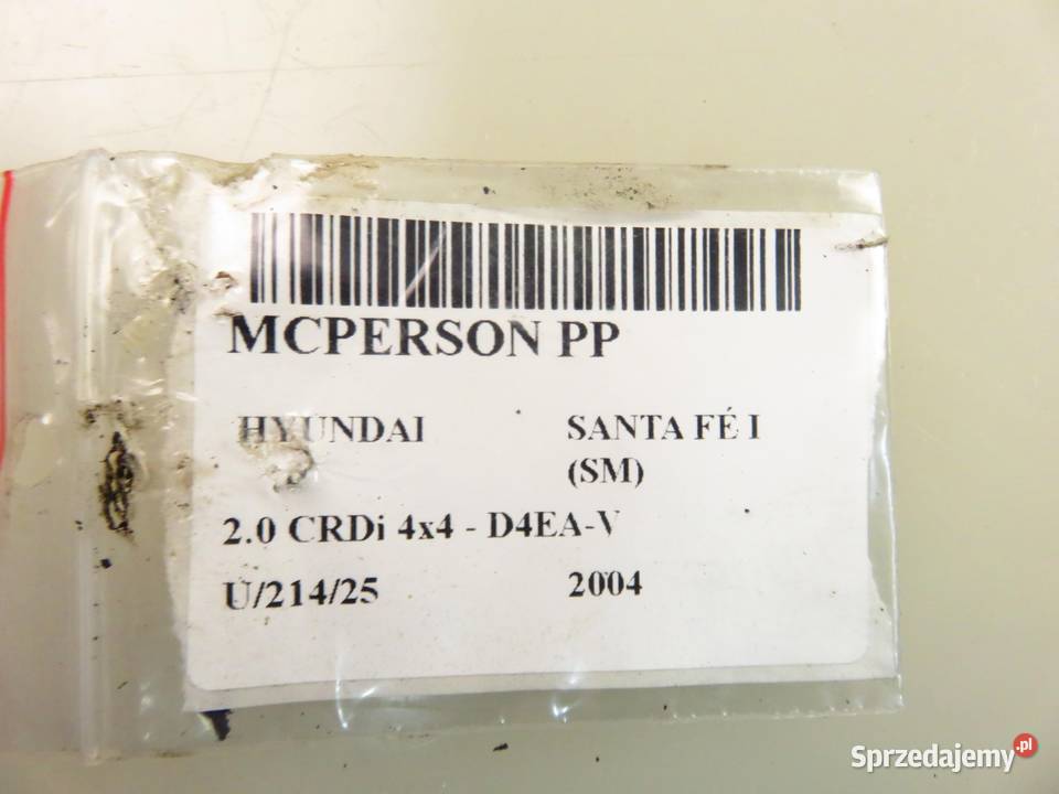 MCPERSON PRAWY PRZEDNI HYUNDAI SANTA FE 20 CRDi