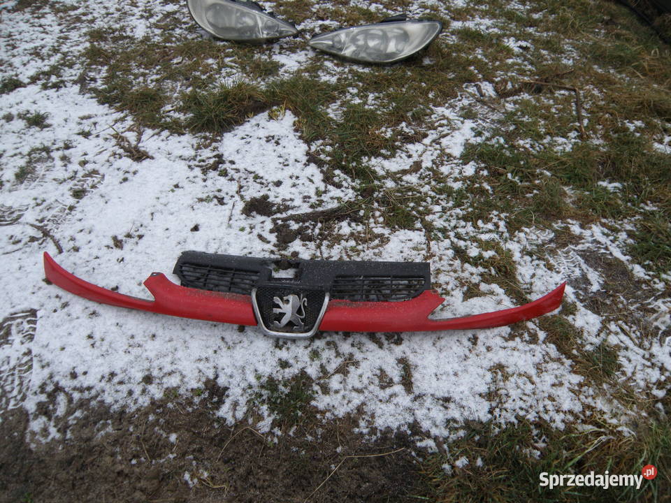 Grill atrapa chłodnicy Peugeot 206 KKN czerwona małopolskie Kraków sprzedam
