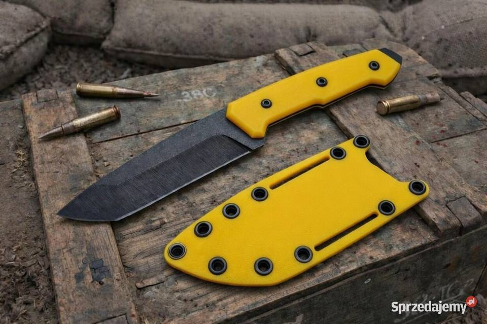 Nóż Kadaffy Yellow Ręcznie Robiony Bushcraft Rzeszów