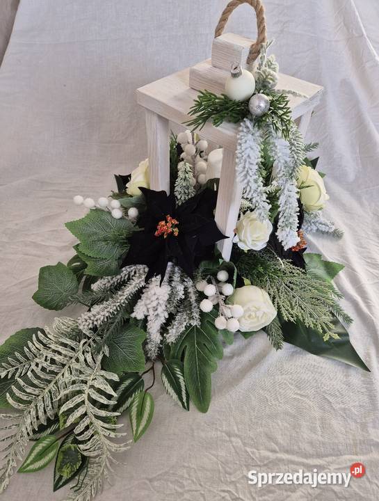Stroik świąteczny dekoracja na cmntarz