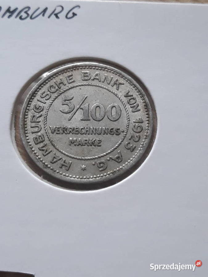 5100 Marki Hamburg 1923 r Notgeld