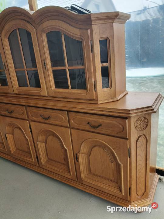 Komoda witryna stara drewniana opolskie Niemodlin