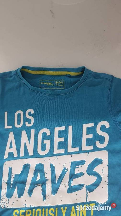 Koszulka dziecięca turkusowa 134140 Los Angeles chłopiec sprzedam