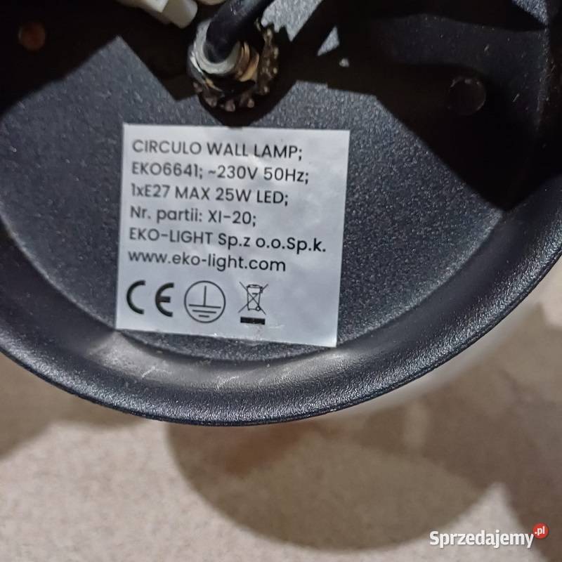 Lampa ogrodowa kinkiet ogrodowy Circulo Wall Sieradz