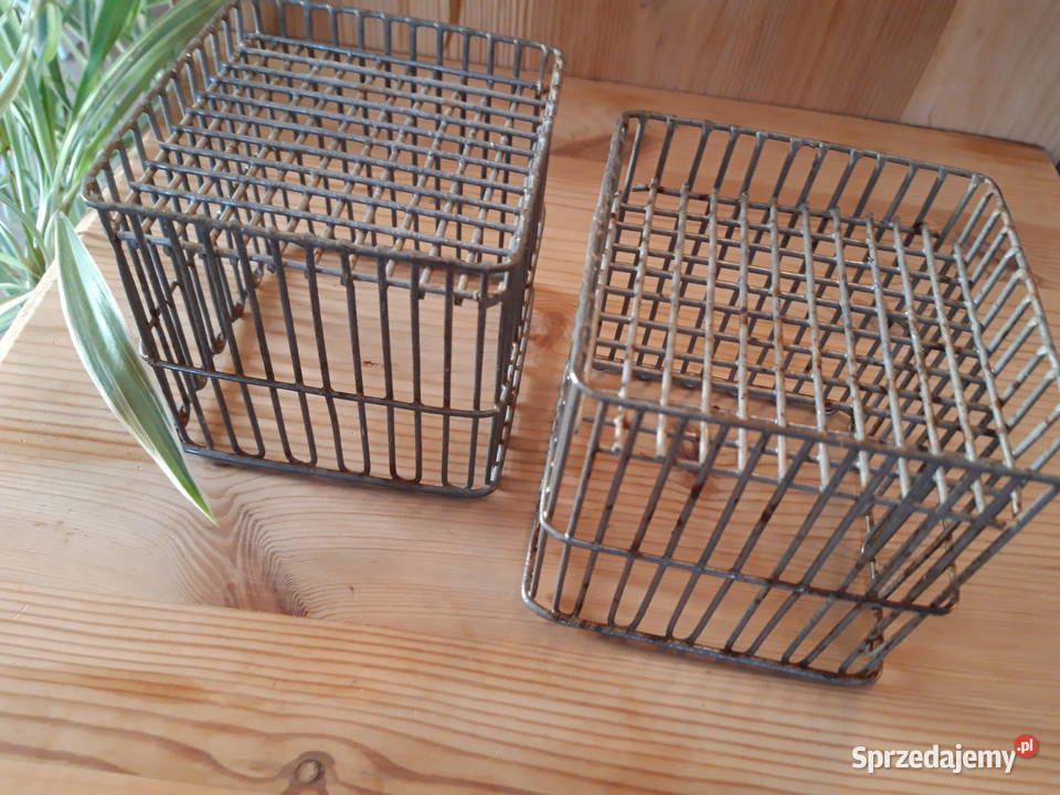 Koszyk koszyczki Metalowe Prl Vintage wielkopolskie Poznań