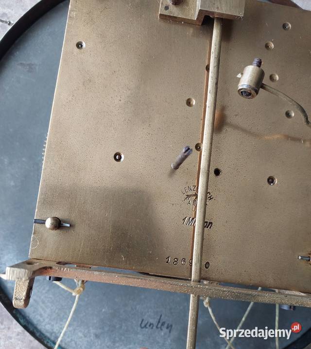 146 Zegar linkowy żyłkowy Lenzkirch 1898r tarcza Tczew