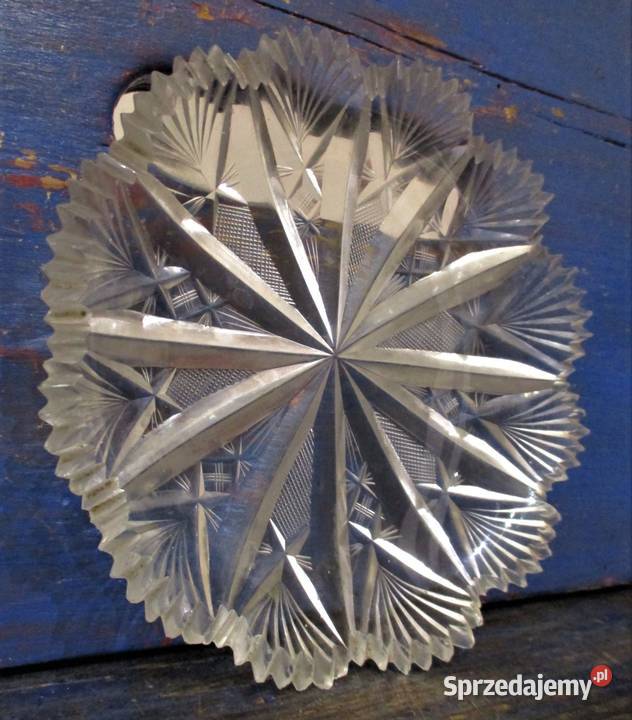 Kryształowy Talerzyk Deserowy PRL mazowieckie Nieporęt