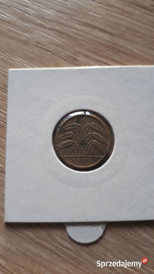 5 Fenigów Niemcy 1925 r men A Konin