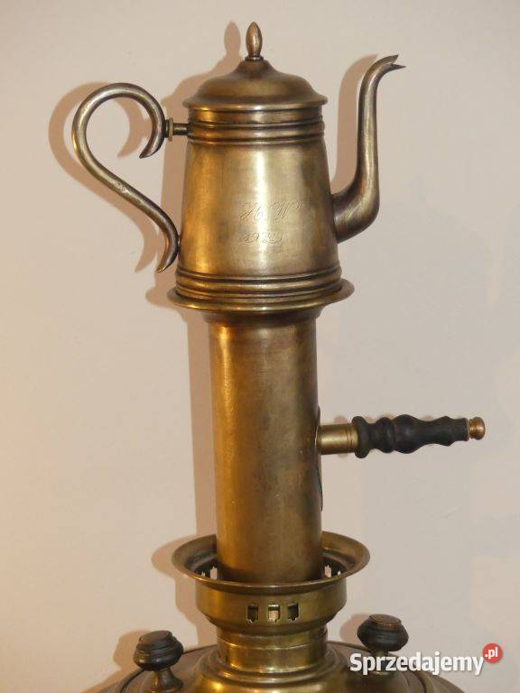 Dekoracyjny samowar braci Bataszew Tuła XIX wiek Poznań