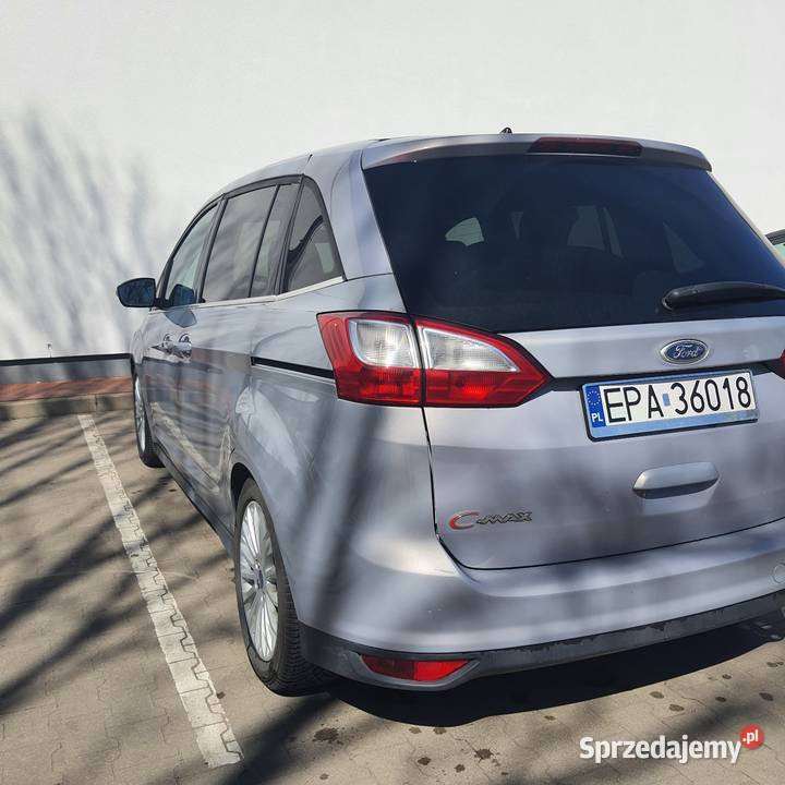 Ford Grand C 7 Osobowy dwa komplety opon bez welurowa tapicerka Poznań sprzedam