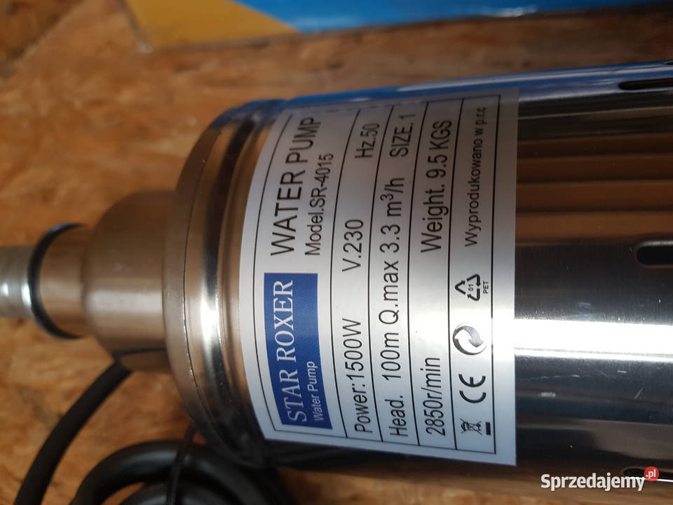 Pompa Do Wody Głębinowa Śrubowa 1500W Pływak Głogowa