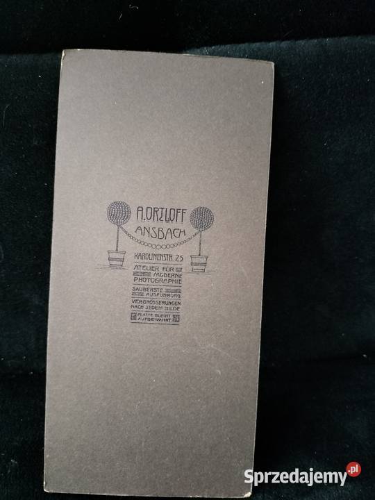 Stara fotografia kartonik ułan cesarstwo Choszczno