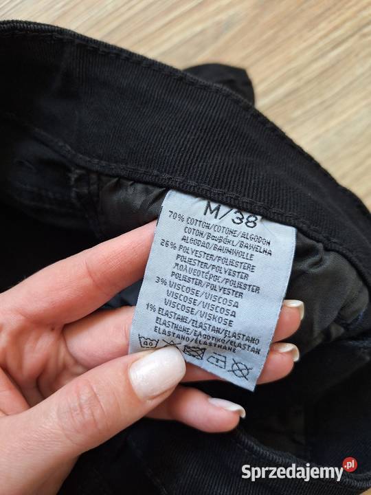 NOWE klasyczne czarne spodnie rurki proste czarny małopolskie