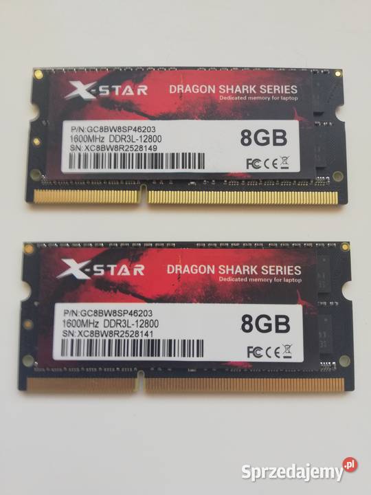 DDR3L 16GB 2x8GB 135V 1600MHz do laptopa