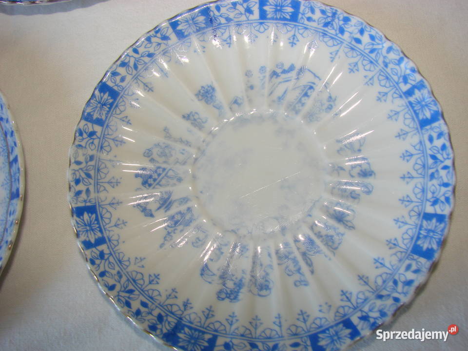 China Blau Bavaria Rosslau talerzyk Pruszcz Gdański