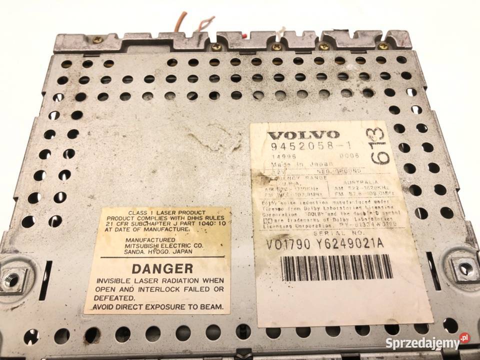 RADIO VOLVO V70 II 9452058 9908 ODTWARZACZ