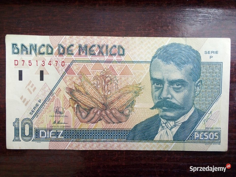 Banknot 10 pesos Meksyk Płońsk