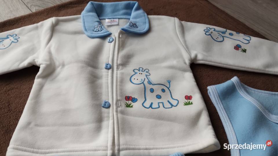 komplet chłopięcy spodnie bluza kamizelka Komplety i zestawy