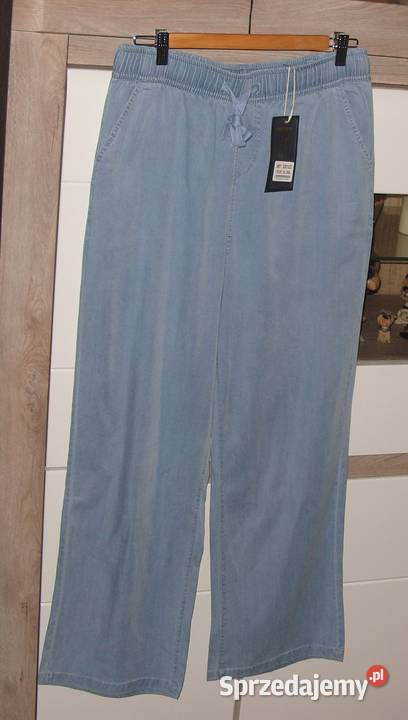 Spodnie MIEGO proste szeroka nogawka ala jeans Spodnie sprzedam