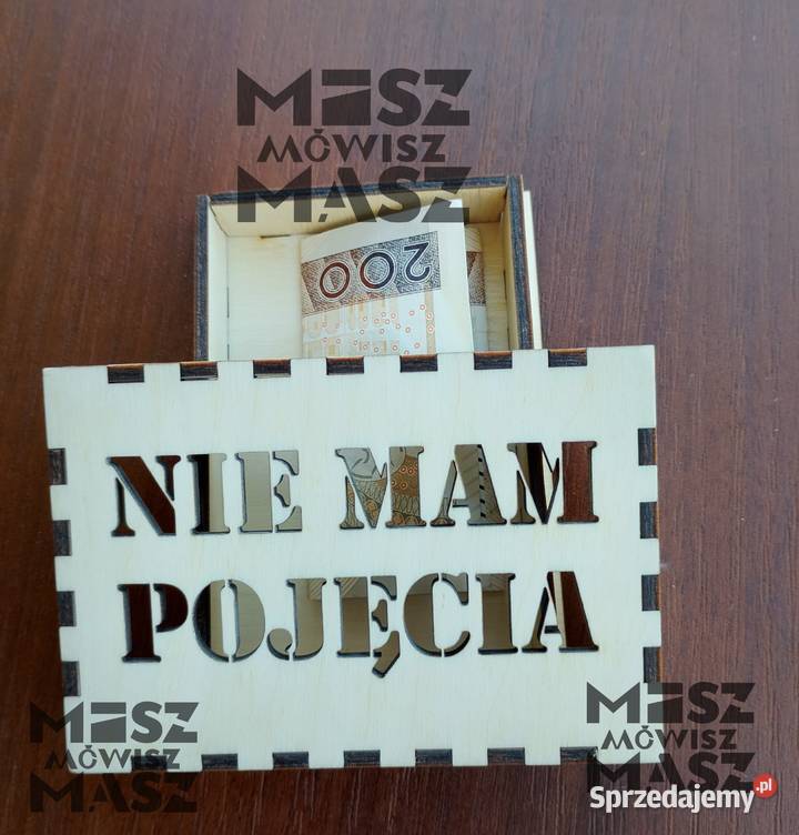 Pudełko na pieniądze kasę hajs Mikołaja urodziny Racot