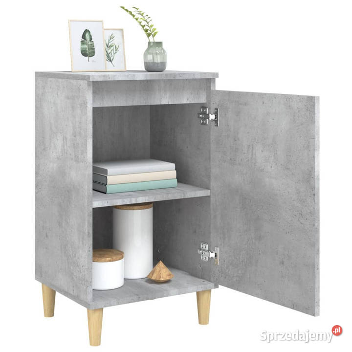 Szafki nocne 2 szarość betonu 40x35x70 WM819637 mazowieckie sprzedam