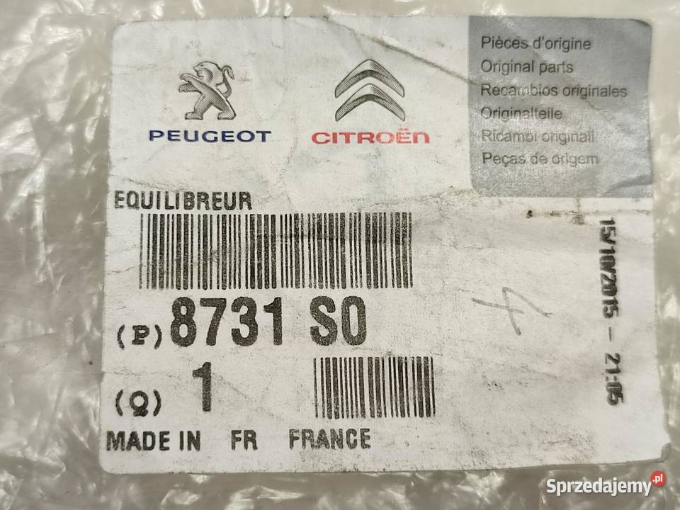 SIŁOWNIK KLAPY BAGAŻNIKA CITROEN BERLINGO