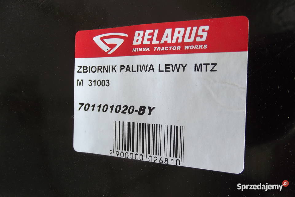 Zbiornik paliwa lewy MTZOryginał Części zamienne Parczew